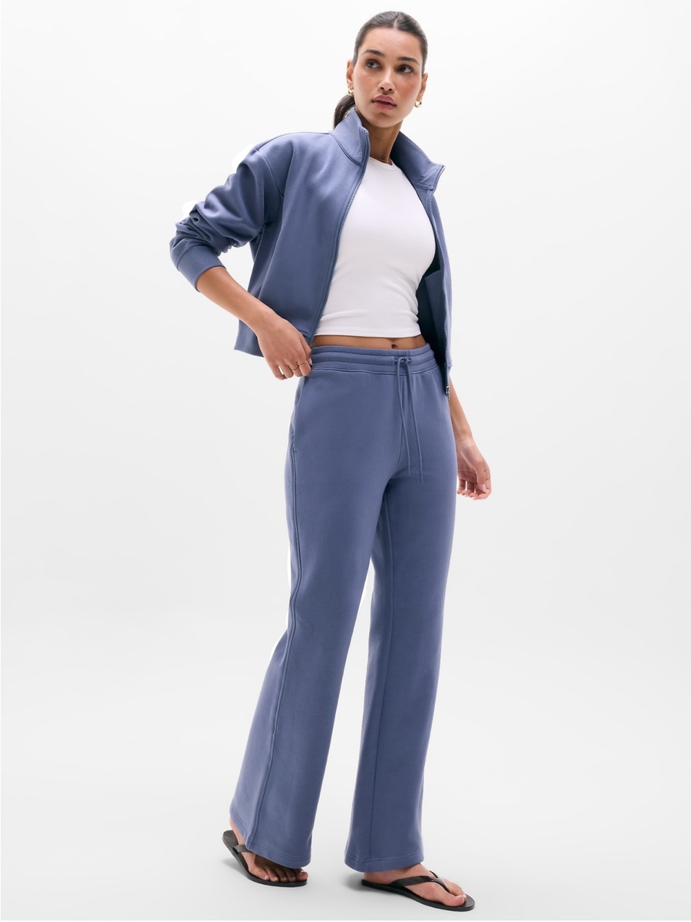 Athleta Forever Fleece Mid Rise Flare Pant | Celestial #845217